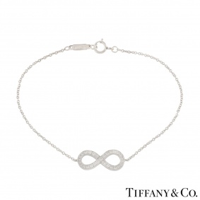 Tiffany & Co. Platinum Diamond Infinity Bracelet